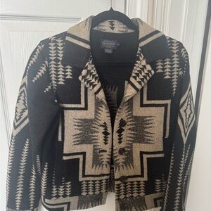 Pendleton Black and Cream Wool Jacket
